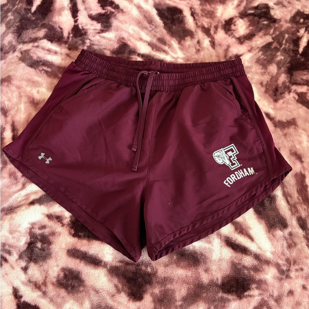Fordham Under Armour Women's Maroon Athletic Shorts